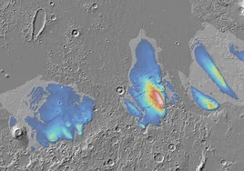 Hallazgo de la Mars Express: el ecuador de Marte alberga depósitos de hielo tan grandes como para llenar el Mar Rojo de la Tierra