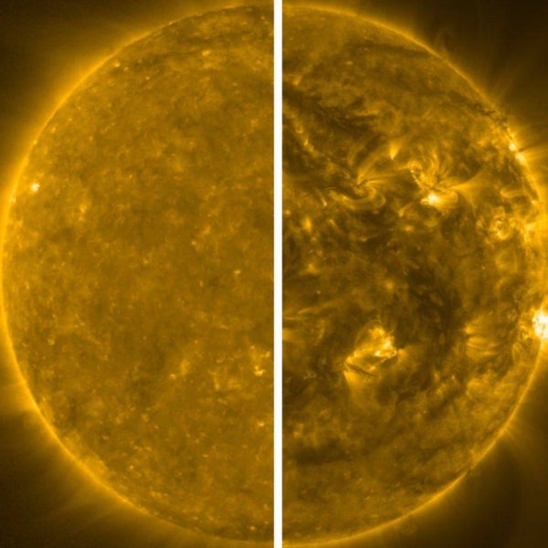 La impactante imagen que muestra cómo ha cambiado el Sol