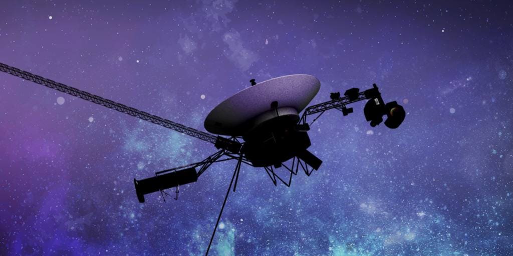 Voyager 1 sinkt über den Sonnenhorizont hinaus