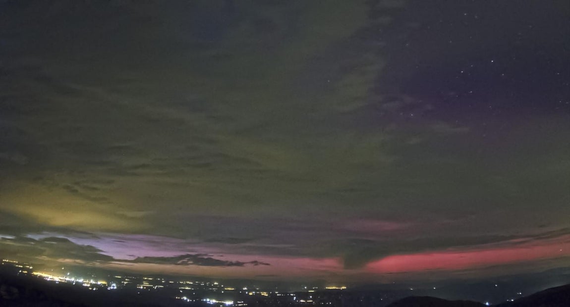 La aurora boreal en Gérgal, Almería