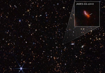 James Webb encuentra la galaxia más lejana a sólo 290 millones de años luz del Big Bang