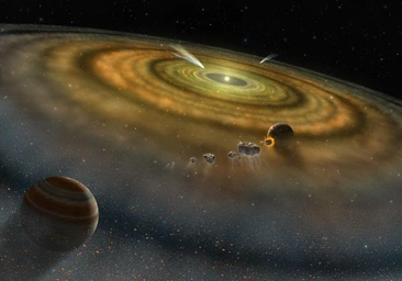 El James Webb capta una colisión de asteroides gigantes en otro sistema solar