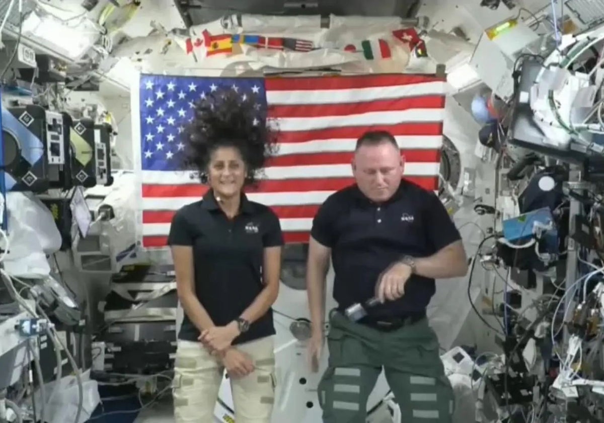 Los astronautas Suni Williams y Butch Wilmore