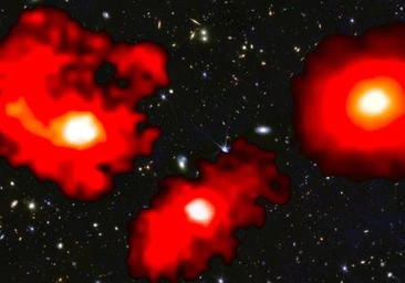 Tres 'monstruos rojos' en el Universo primitivo vuelven a desconcertar a los astrónomos