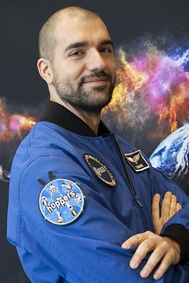 El astronauta Pablo Álvarez
