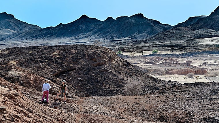 El paisaje árido del yacimiento de Lothagam