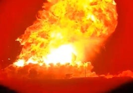 Momento de la explosión de la Starship