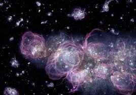 Un ingenioso 'truco' permitirá a los astrónomos estudiar, sin tener que verlas, las primeras estrellas del Universo