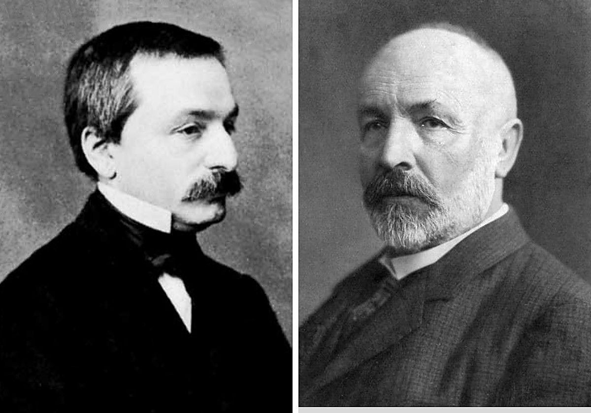 Leopold Kronecker y Georg Cantor