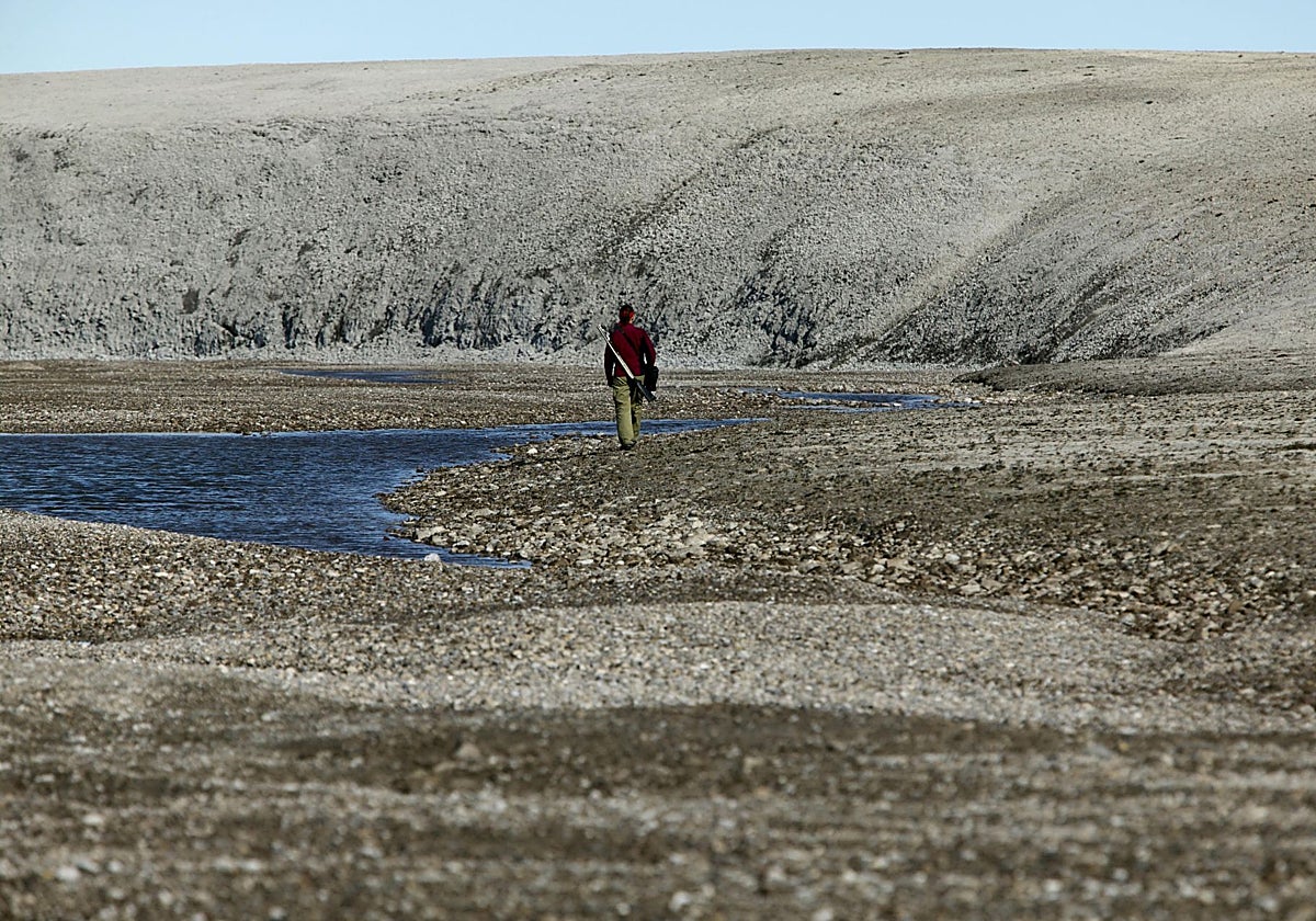 El «desierto polar» alrededor del cráter Haughton, donde se conservan proteínas de más de 20 millones de años