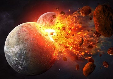 La colisión con Theia no sólo dio origen a la Luna, sino que hizo posible la vida a la Tierra