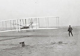 El año en que el humilde taller de bicicletas de los hermanos Wright venció a la élite científica