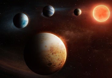 Descubren un sistema planetario que nació 'al revés'
