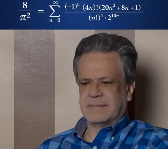 El matemático Jesús Guillera utiliza una de sus fórmulas para calcular pi