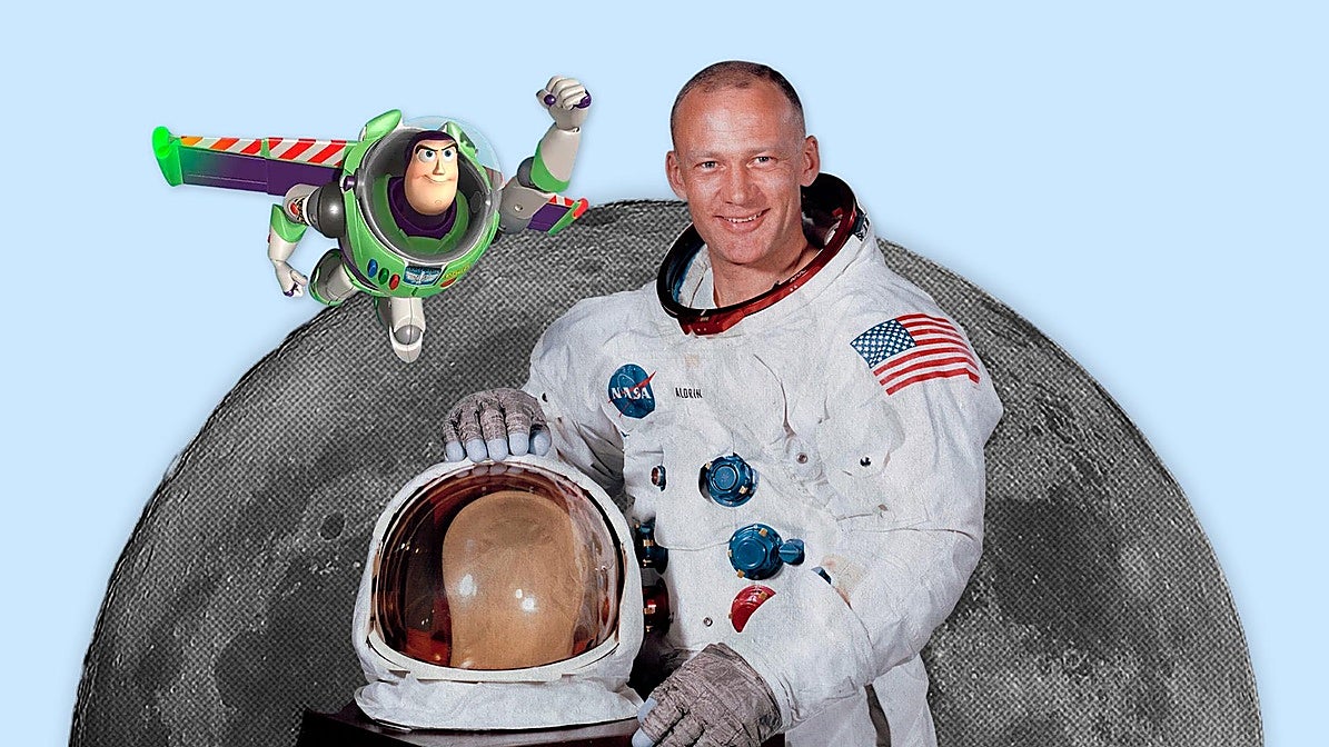 Buzz Aldrin, el astronauta TRAS un personaje de Toy Story