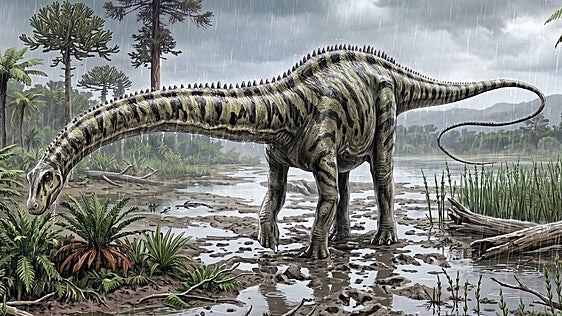 Hallado en Teruel el primer diplodocus fuera de Norteamérica