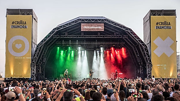 Los mexicanos Molotov, durante su concierto en el Cruïlla
