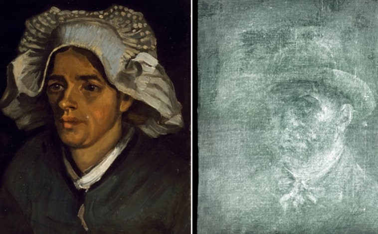 Hallan un autorretrato inédito de Van Gogh, oculto bajo capas de pegamento y cartón