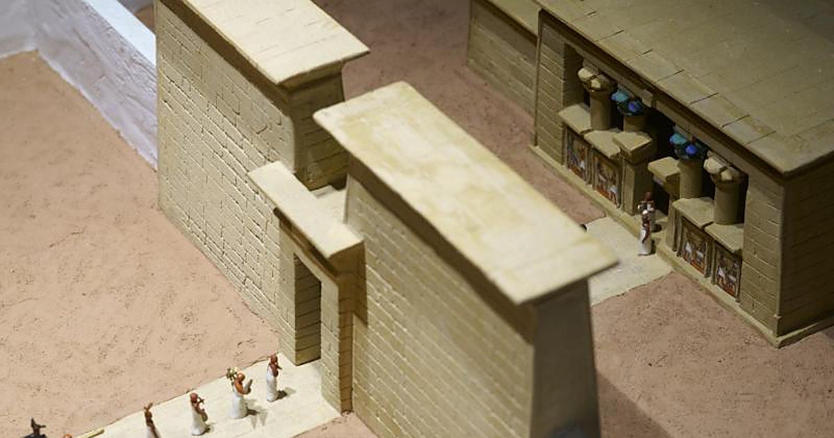 Maqueta del templo de Debod