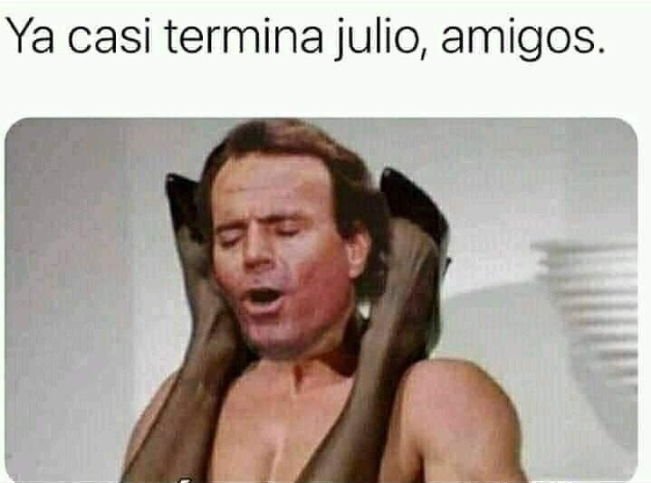 Ya casi termina Julio, amigos