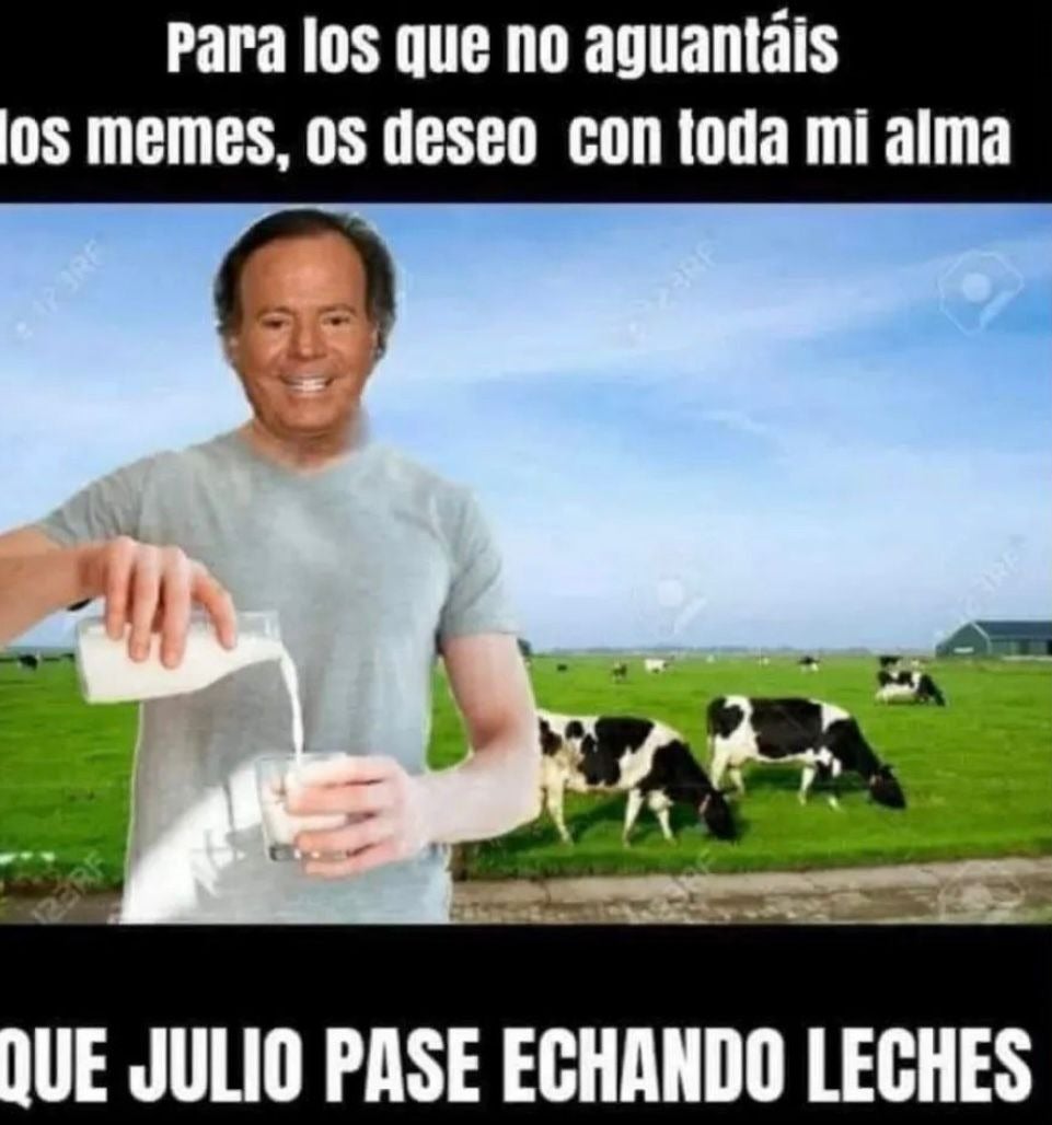 Para los que no aguantáis los memes, os deseo con toda mi alma que Julio pase echando leches