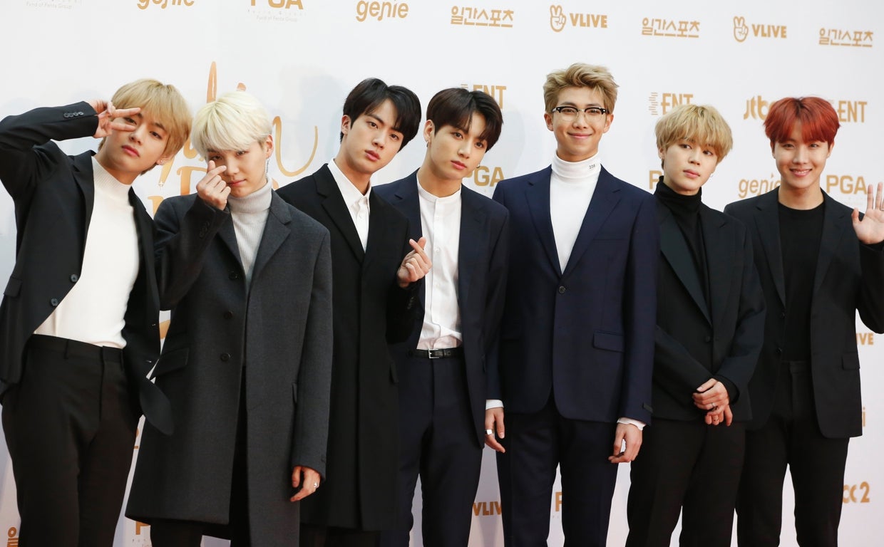 La banda 'BTS'