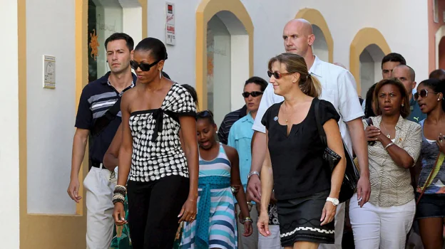 La familia Obama se alojó en Villa Padierna en 2010
