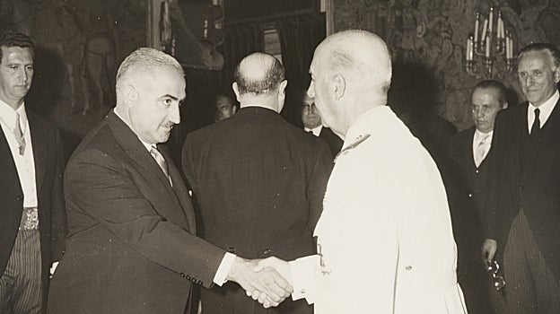 Zaragoza, en un encuentro con Franco en 1967