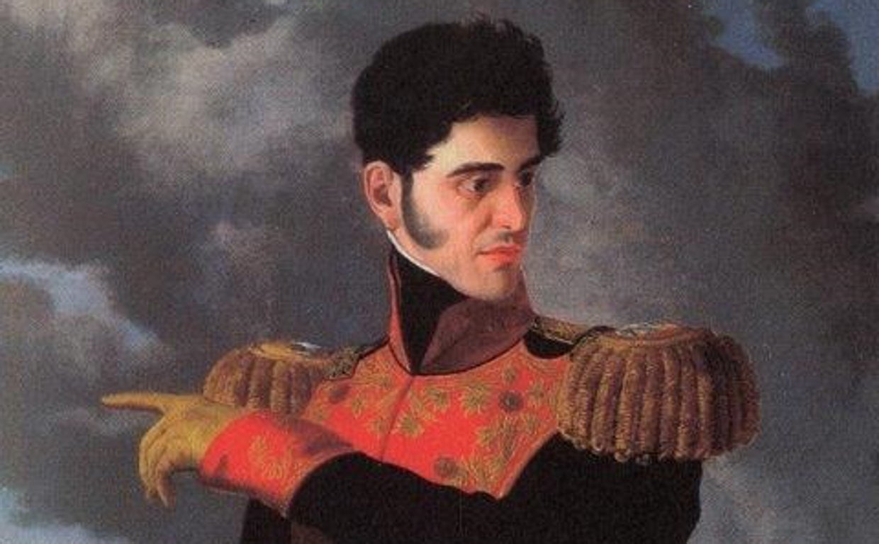 Antonio López de Santa Anna, retratado por Carlos Paris