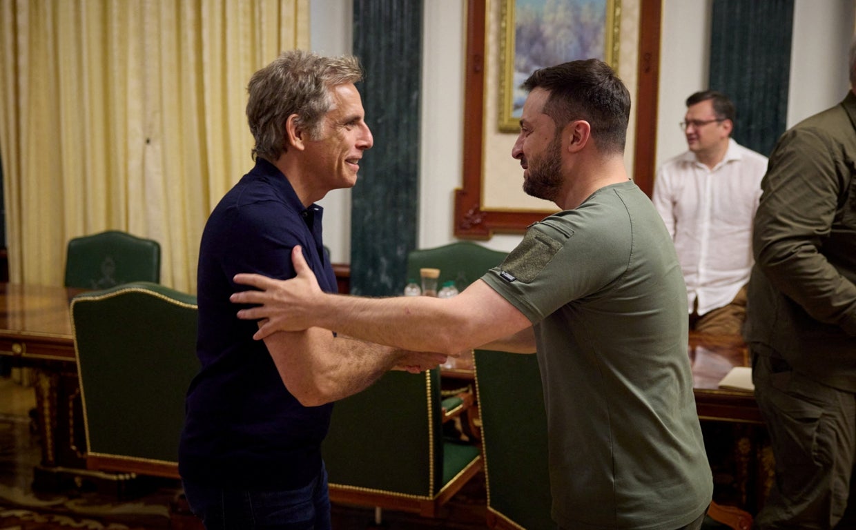 Ben Stiller con Zelenski el pasado mes de junio