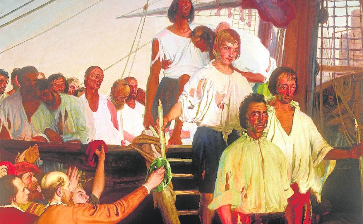 Cuadro 'El regreso de Juan Sebastián Elcano a Sevilla'