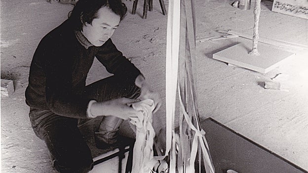 El artista, en una imagen de su álbum personal, en los setenta