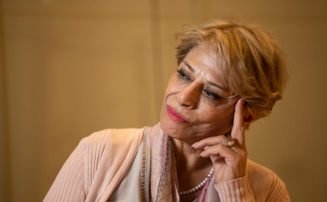 Parinoush Saniee, retratada durante la entrevista