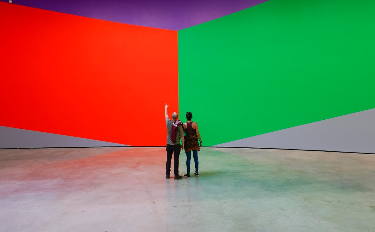 Mural de Sol Lewitt que vuelve a instalarse en el Museo por tercera vez en su historia