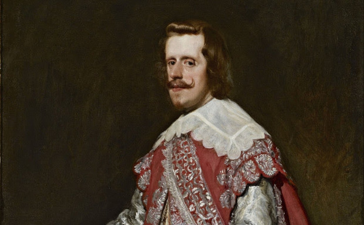 Detalle de Felipe IV en Fraga. Velázquez. 1644. Nueva York, The Frick Collection