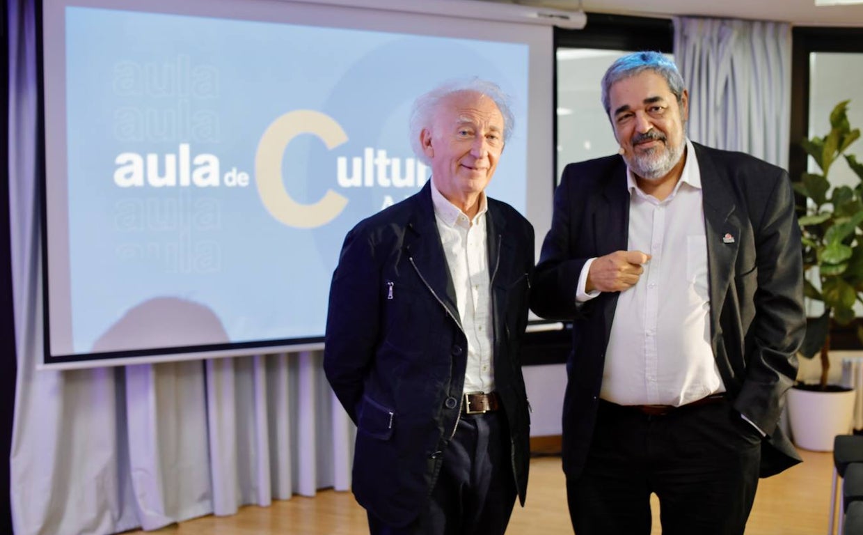 Albert Boadella y Carlos Aganzo, en el Aula de Cultura de ABC