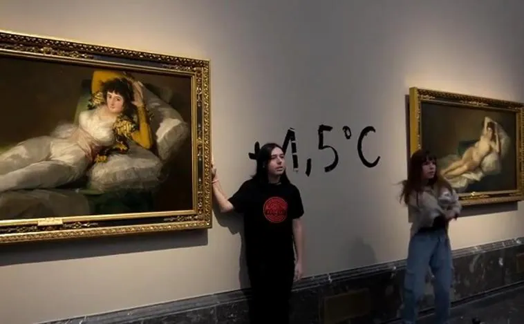 Las redes sociales cargan contra las activistas que se han pegado a los cuadros de Goya: «Así no se protesta, destruís patrimonio de todos»
