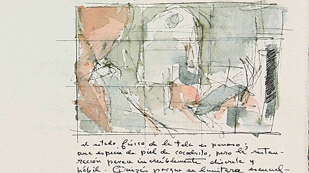 Estudio de 'Las Hilanderas'. Cuaderno de apuntes, 1982