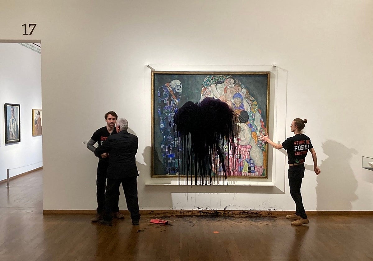 Estado en el que ha quedado la obra tras el ataque