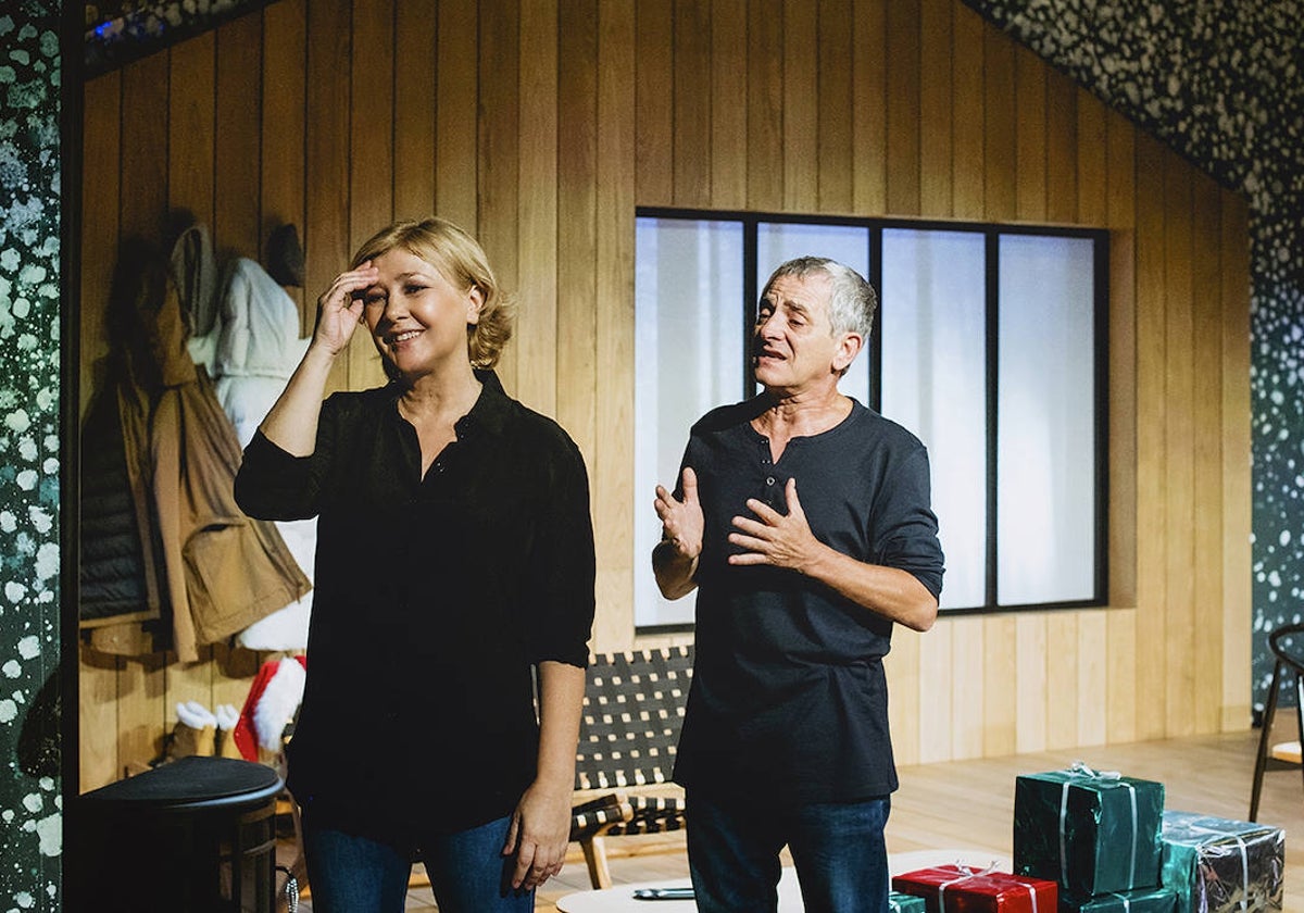 Amparo Larrañaga e Iñaki Miramón, en 'Laponia'
