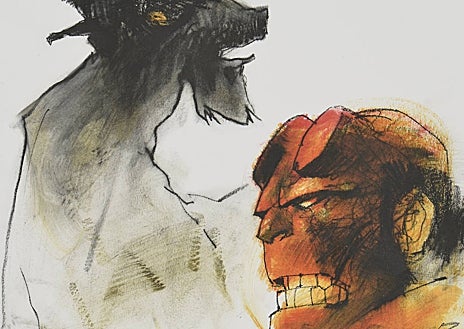 Imagen secundaria 1 - Goya y Hellboy, frente a frente en los dibujos de Levallois