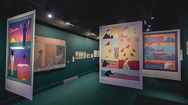 Ilustraciones de María Medem en la exposición 'Constelación gráfica'
