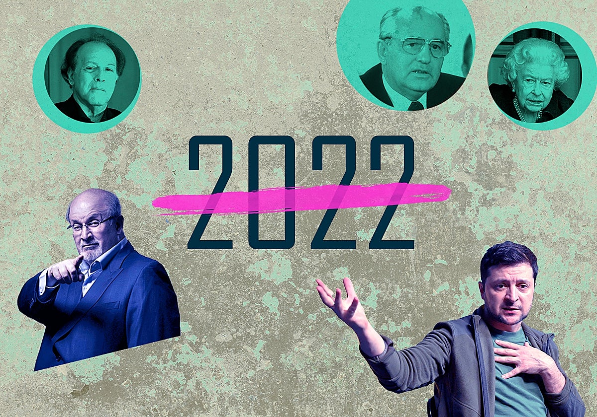 La invasión rusa a Ucrania tiñó la actualidad cultural. En 2022 fallecieron el escritor Javier Marías, Isabel II y Gorbachov.