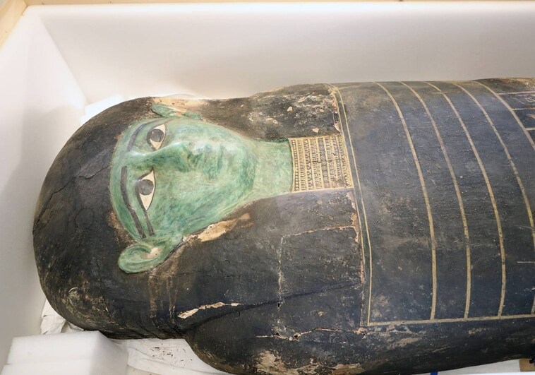 Regresa a Egipto el Sarcófago Verde robado que se exponía en un museo de EE.UU.