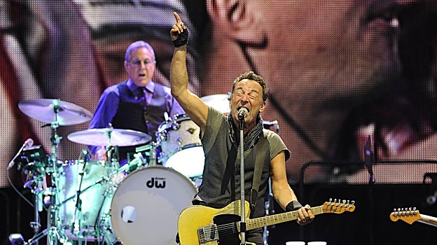 Bruce Springsteen, durante su última actuación en Barcelona en 2016