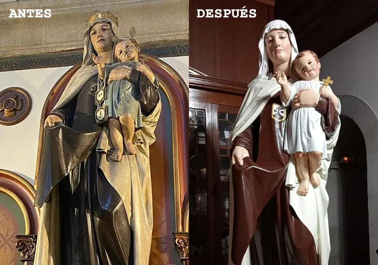 De una Virgen triunfal a una monja carmelita: denuncian un nuevo 'Ecce Homo' en Galicia