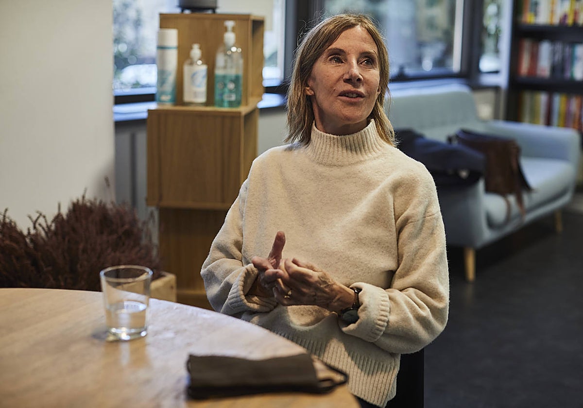 María Negroni, durante la conversación con ABC