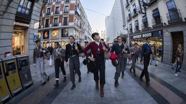 Toreros por la calle Preciados