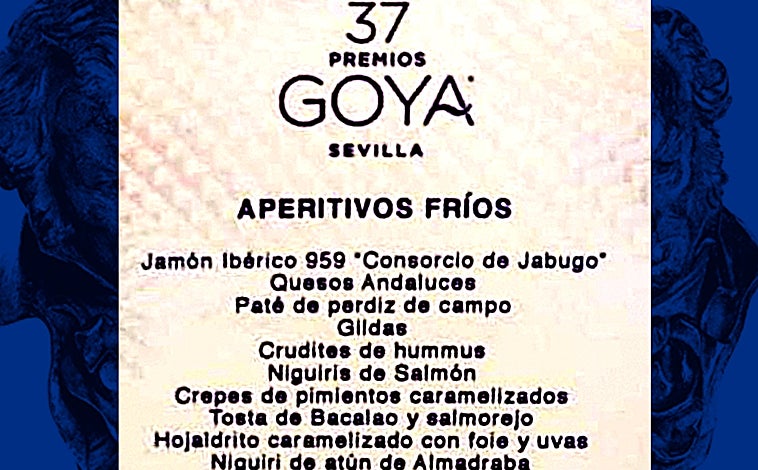 Imagen - El menú de los Goya