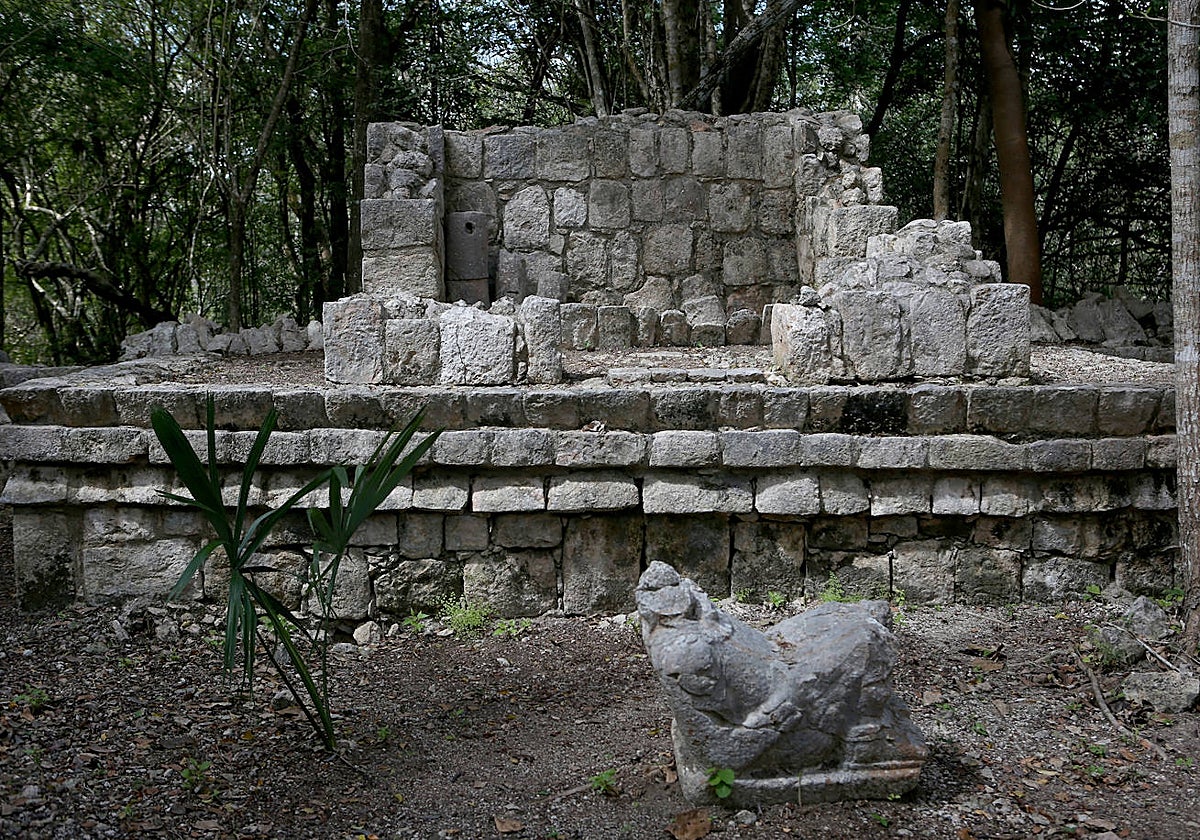 Estructura donde han hallado los restos humanos calcinados